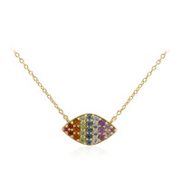 Collier en argent et Topaze bleu ciel