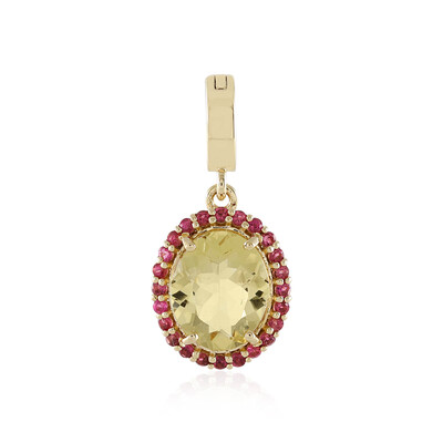 Pendentif en or et Béryl jaune