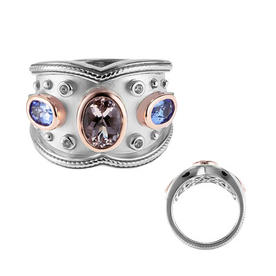 Bague en argent et Morganite (Dallas Prince Designs)
