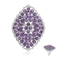Bague en argent et Améthyste