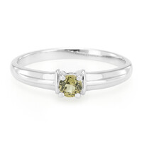 Bague en argent et Tourmaline cuprifère