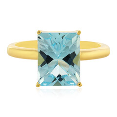 Bague en argent et Topaze bleu ciel