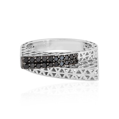 Bague en or et Diamant noir (Ornaments by de Melo)
