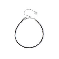 Bracelet en argent et Diamant noir (Adela Silber)
