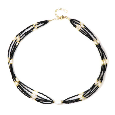 Collier en argent et Perle blanche de culture d'eau douce (Riya)
