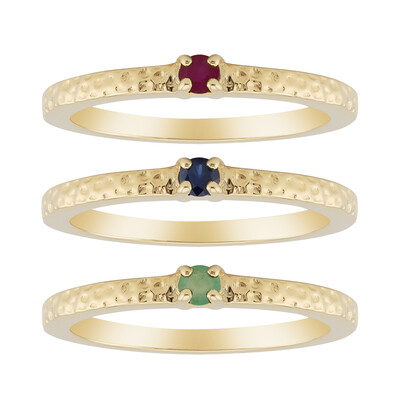 Bague en argent et Rubis