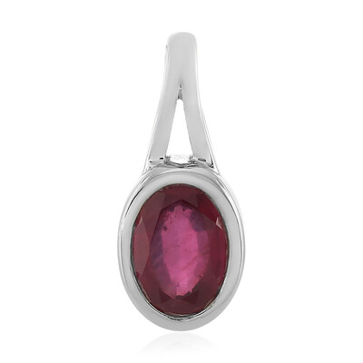 Pendentif en argent et Rubis de Madagascar