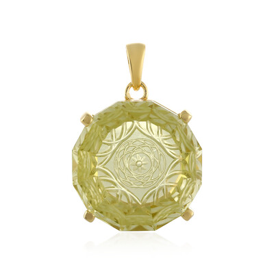 Pendentif en argent et Quartz citron