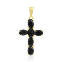 Pendentif en argent et Saphir noir