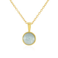 Collier en argent et Aigue-marine