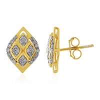 Boucles d'oreilles en argent et Diamant I1 couleur (I)