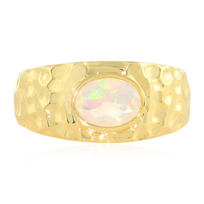 Bague en argent et Opale Welo (MONOSONO COLLECTION)