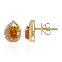 Boucles d'oreilles en or et Sphalérite d’Espagne