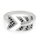 Bague en argent et Spinelle noir