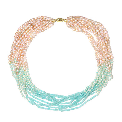 Collier en argent et Amazonite (Riya)