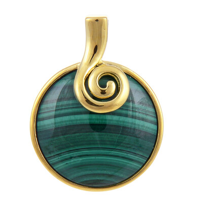Pendentif en argent et Malachite