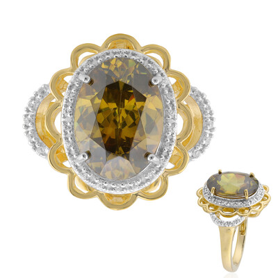 Bague en or et Sphalérite de Bulgarie