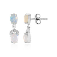 Boucles d'oreilles en argent et Opale Welo