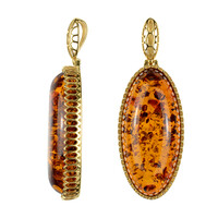 Pendentif en argent et Ambre baltique