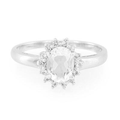Bague en argent et Pétalite