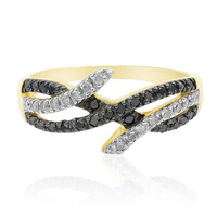 Bague en or et Diamant noir