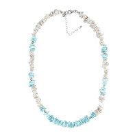 Collier en argent et Larimar
