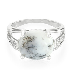 Bague en argent et Agate dendritique