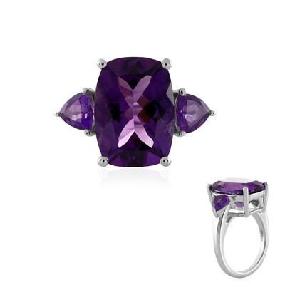 Bague en argent et Améthyste du Maroc