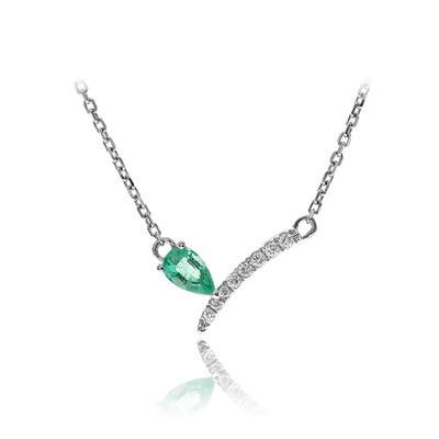 Collier en or et Emeraude de Zambie AAA (CIRARI)