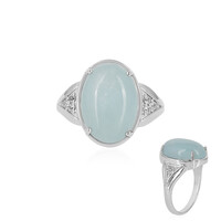 Bague en argent et Aigue-marine