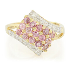 Bague en or et Saphir Padparadscha non chauffé (AMAYANI)