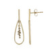 Boucles d'oreilles en or et Diamant chocolat I2