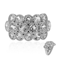 Bague en argent et Topaze blanche