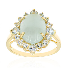Bague en or et Aigue-marine