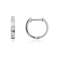 Boucles d'oreilles en platine et Diamant Flawless (F) (LUCENT DIAMONDS)