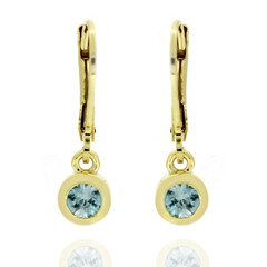 Boucles d'oreilles en argent et Zircon de Ratanakiri