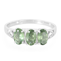 Bague en argent et Apatite de Russie