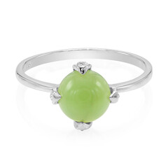 Bague en argent et Chrysoprase impériale
