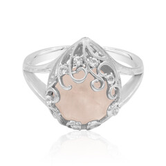 Bague en argent et Quartz rose
