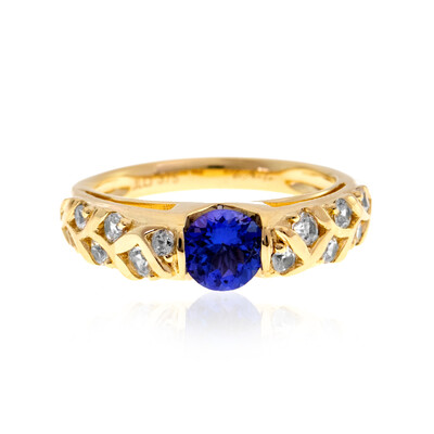 Bague en or et Tanzanite AAA (de Melo)