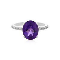 Bague en argent et Améthyste de Sibérie
