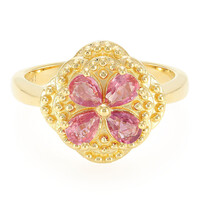 Bague en or et Saphir Padparadscha non chauffé (AMAYANI)