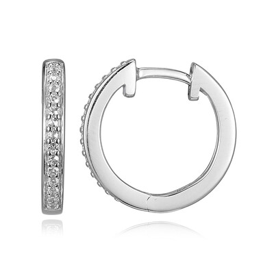 Boucles d'oreilles en argent et Topaze blanche