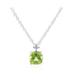 Collier en argent et Péridot de Birmanie