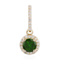 Pendentif en or et Diopside de Russie