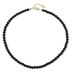 Collier en argent et Tourmaline noire