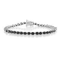 Bracelet en argent et Spinelle noir