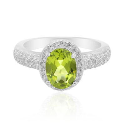 Bague en argent et Péridot
