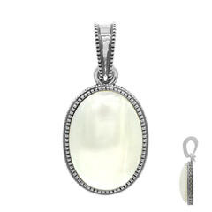 Pendentif en argent et Perle de Mabé (TPC)
