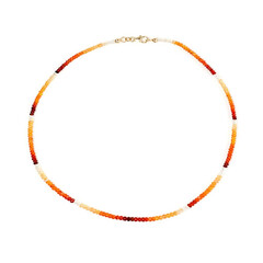 Collier en or et Opale de Feu du Mexique